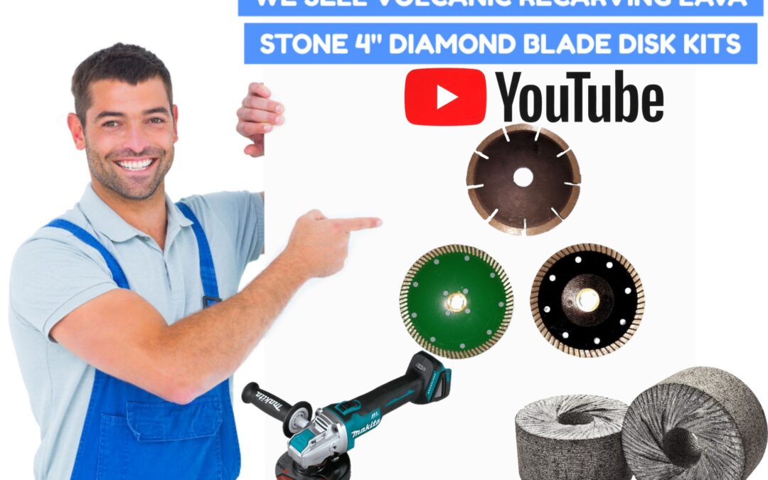 Professional lava stone 4″ blade kit for sale