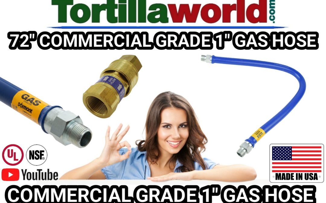 72″ commercial grade 1″ gas hose for sale.