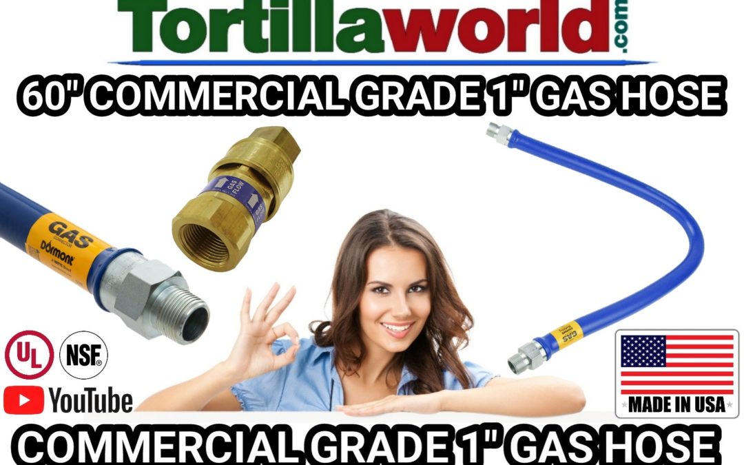 60″ commercial grade 1″ gas hose for sale.