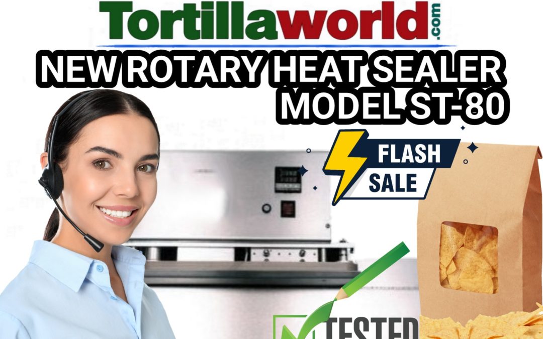 Rotary heat sealer model ST-80 for sale.