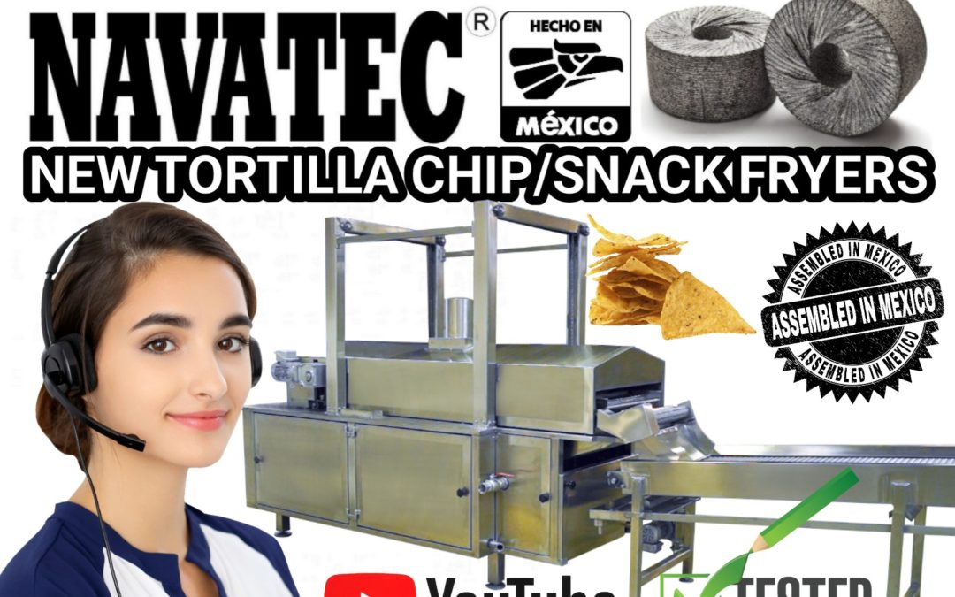 Navatec® tortilla chip fryers for sale.