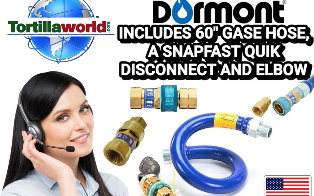 60″ commercial grade 1″ gas hose snapfast quick disconnect & elbow kit for sale