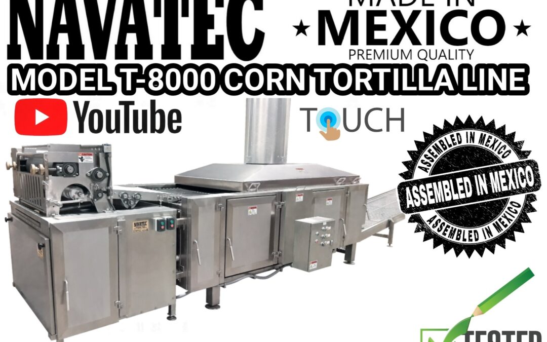 Navatec T-8000 corn tortilla 2 row line for sale