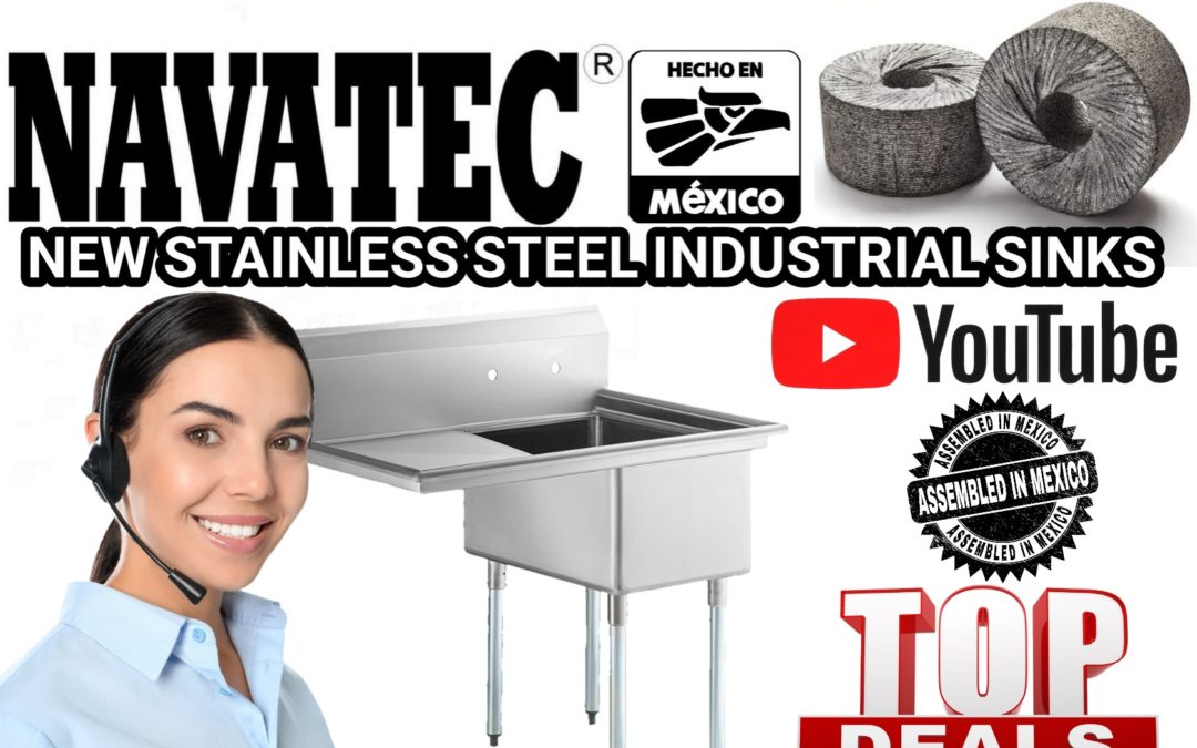 Navatec® tortilla factory Industrial sinks for sale.