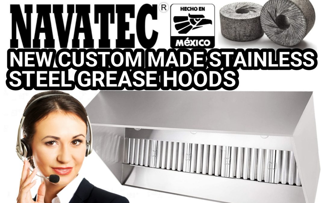 Navatec® stainless steel grease hoods for sale.