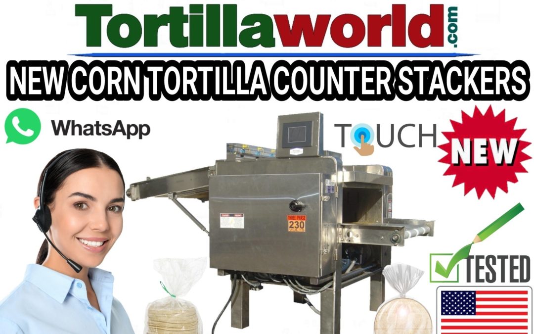 New corn tortilla counter stackers for sale.