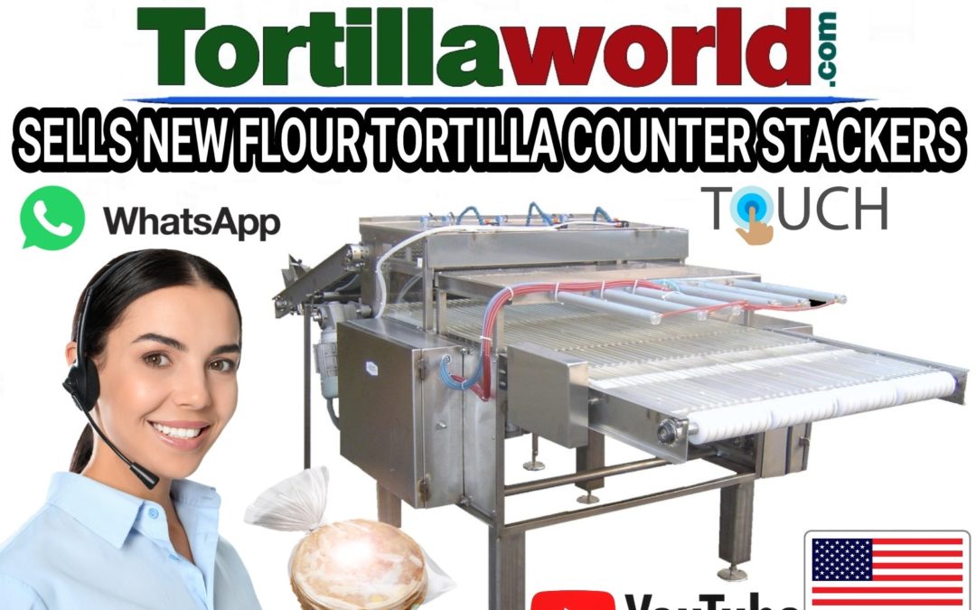 New flour tortilla counter stackers for sale.