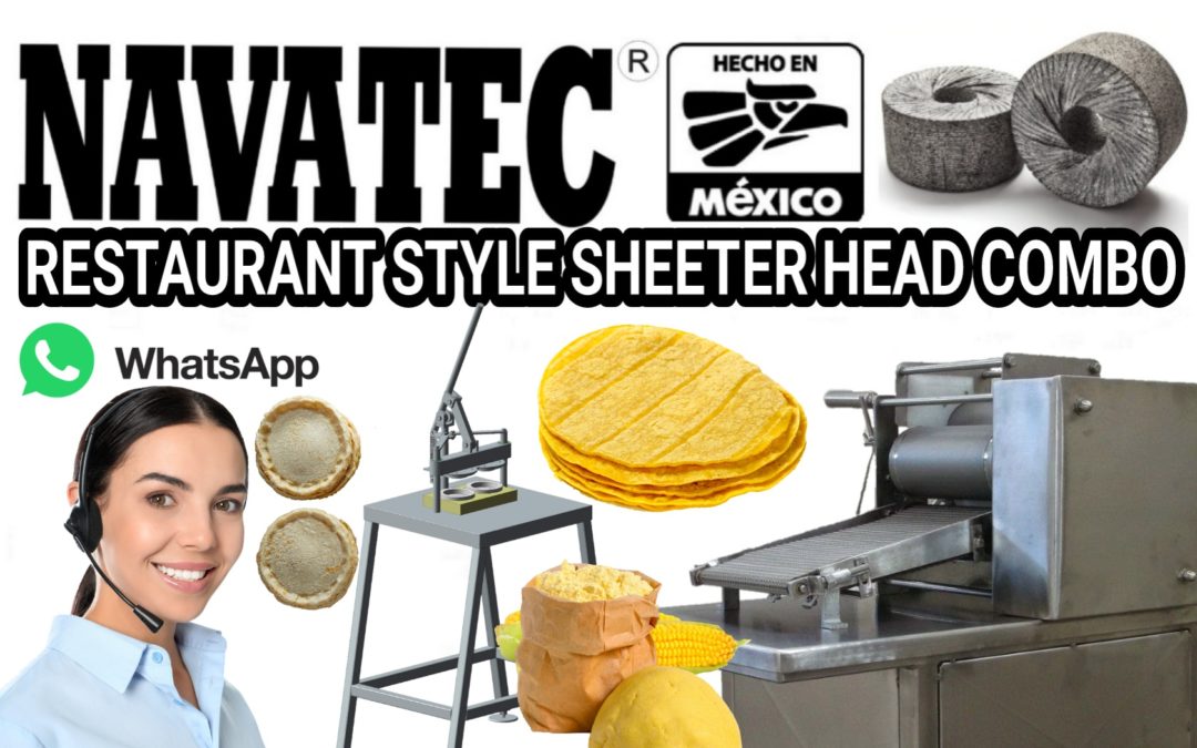 Navatec® restaurant style sheeter head combo for sale.