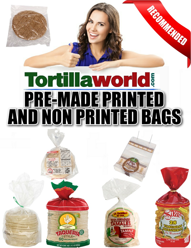 Tortillaworld™ specializes in product development with plastic resins polyethylene, polypropylene & variety of lamination's to produce pre made Ziploc, bottom and side gusset & wicket bar bags.