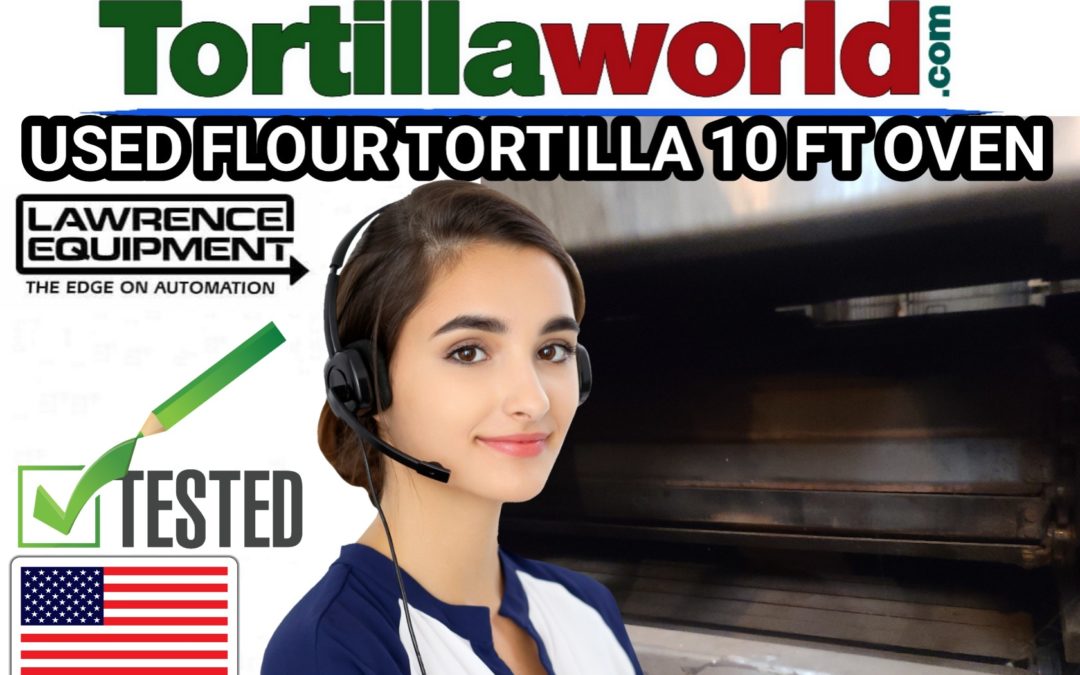 Used Lawrence flour tortilla 10 ft. oven for sale.