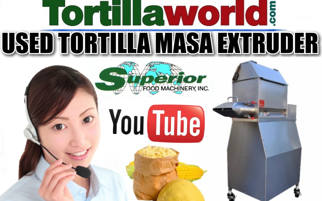 Used tortilla masa extruder for sale.