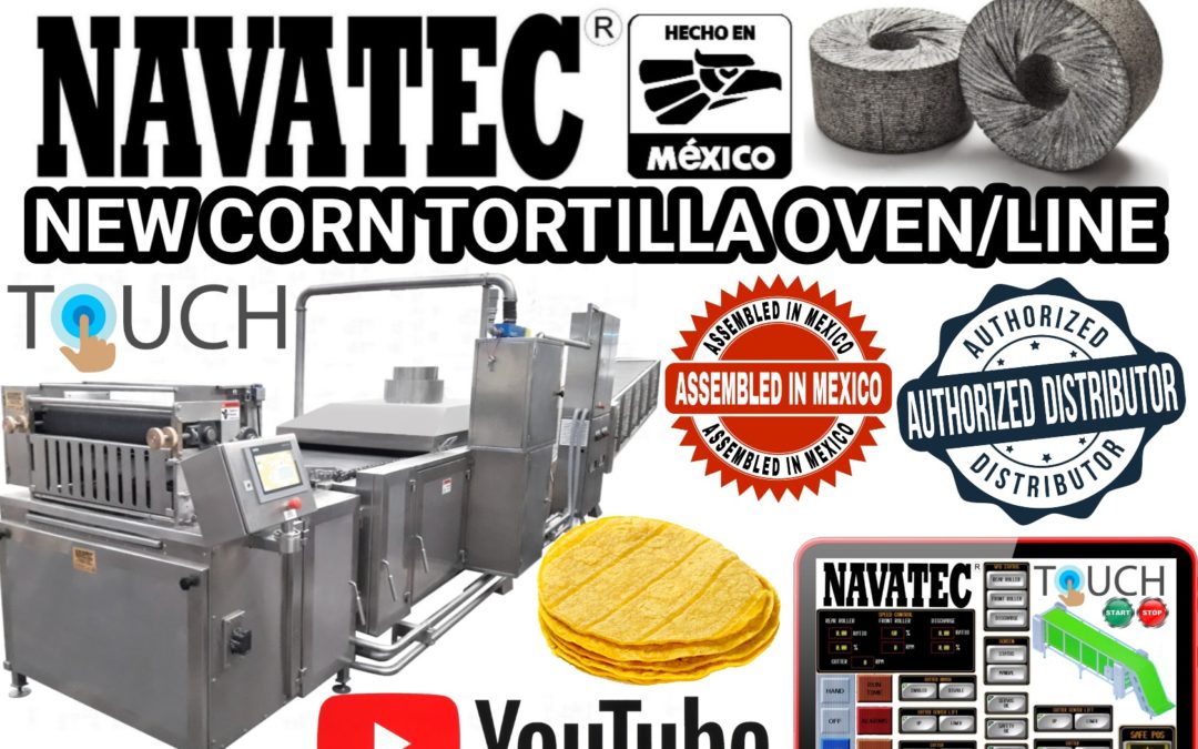 Navatec® new 4 row corn tortilla line for sale.