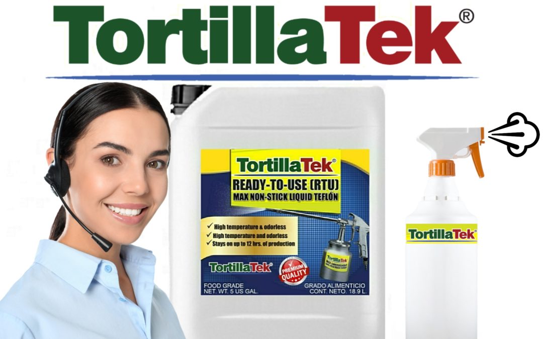 TortillaTek® MAX Ready-To-Use non-stick liquid teflón for sale. ANTI-ADHERENTE TortillaTek® MAX Listo-Para-Usar